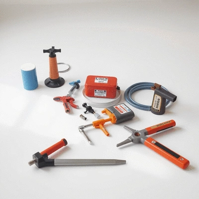Emergency plumbing tools and supplies